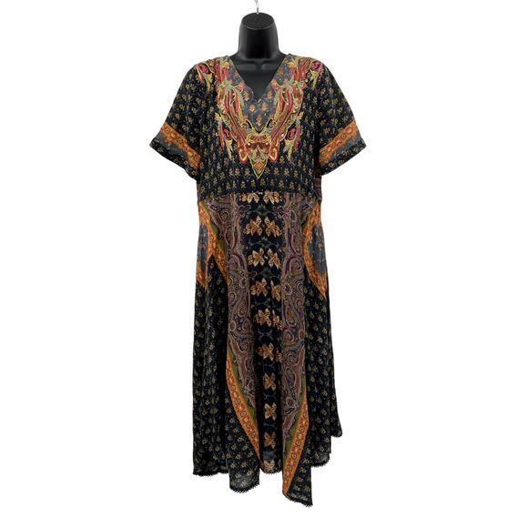 Soft Surroundings PM Beaded Boho Maxi Dress - Picture 6 of 6